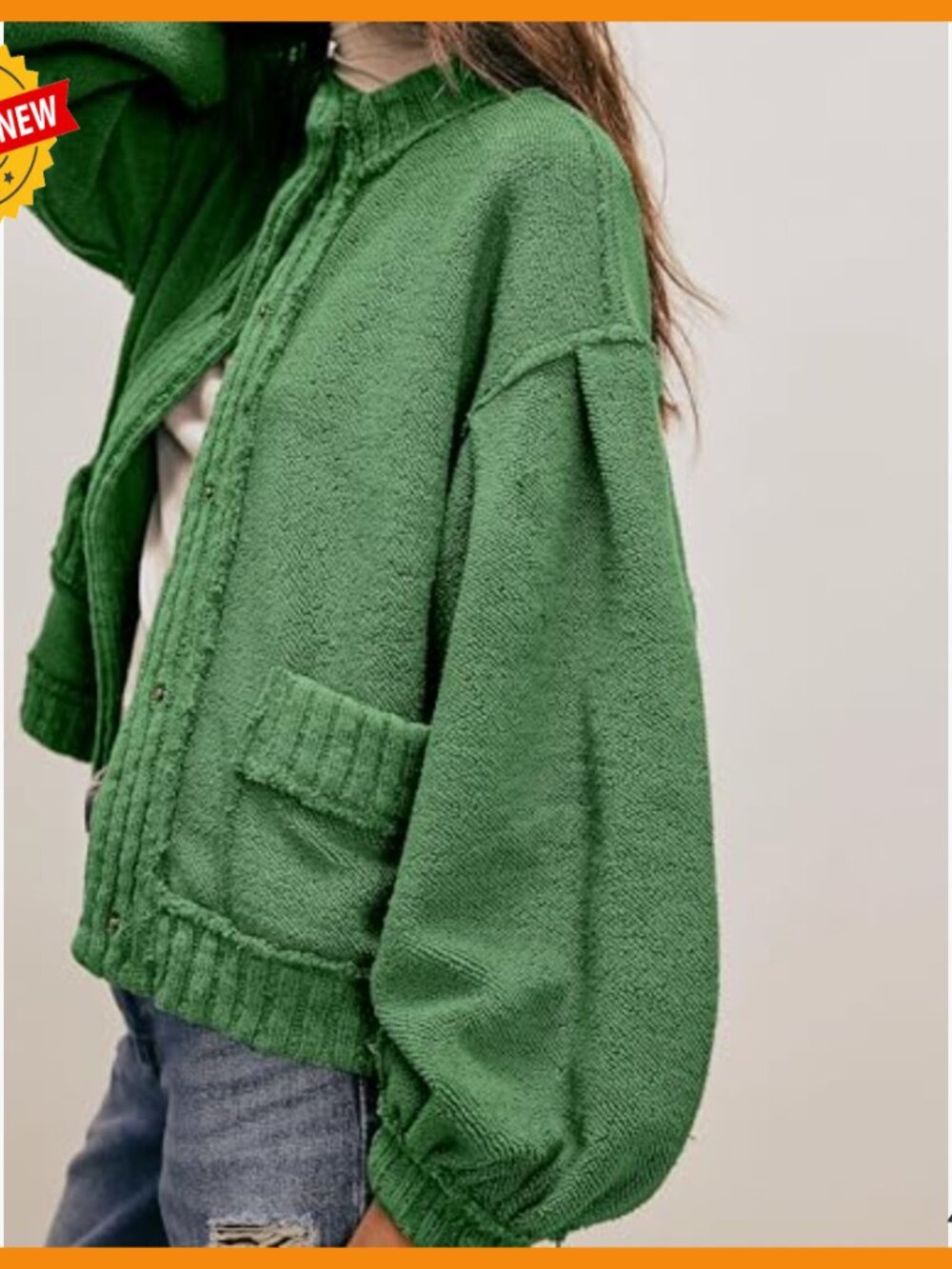 Oversized Cable Knit Cardigan Sweater Open Front Long Sleeve Fall Outerwear - Picture 3 of 7